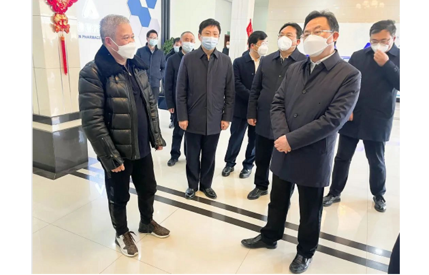 鄂州市委書記孫兵來廠調(diào)研，鼓勵(lì)唯森制藥再接再厲、新年更上一層樓